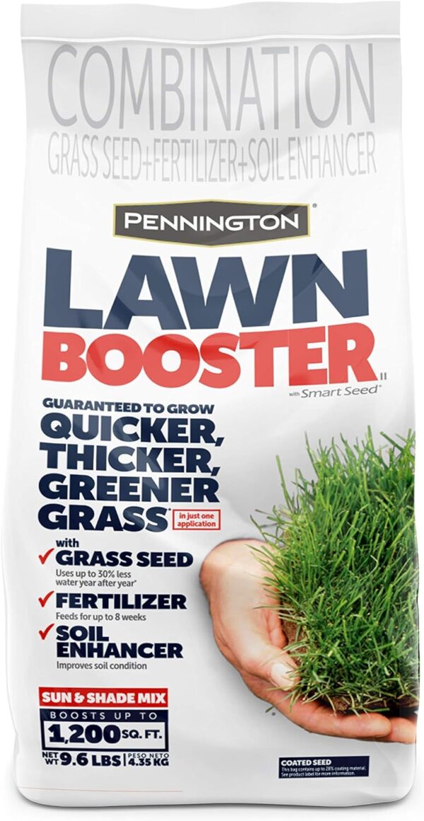 Pennington Lawn Booster Sun & Shade Mix Grass Seed & Fertilizer 9.6 lb
